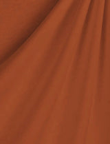 Rust Heavy Interlock Poly Cotton Fabric