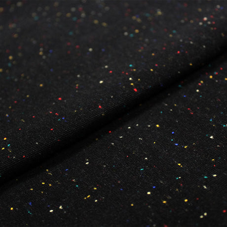 Speckle Cotton Polyester Modal Terry Spandex Fabric - Speckled Solid, 56" Width, 240 GSM (1 Yard)
