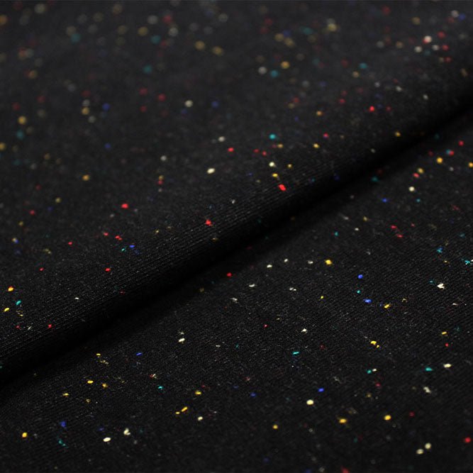 Speckle Cotton Polyester Modal Terry Spandex Fabric - Speckle, 56" Width (1 Yard)