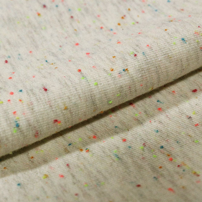 Speckle Cotton Polyester Modal Terry Spandex Fabric - Speckled Solid, 56" Width, 240 GSM (1 Yard)