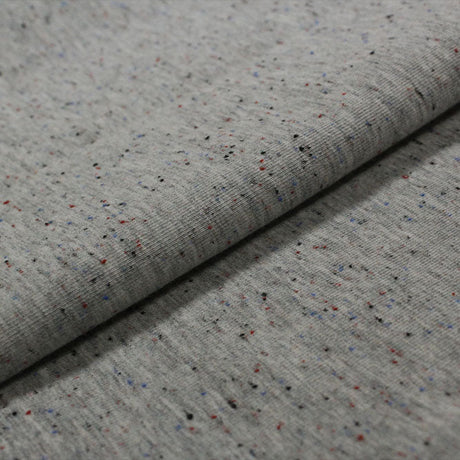 Speckle Cotton Polyester Modal Terry Spandex Fabric - Speckled Solid, 56" Width, 240 GSM (1 Yard)