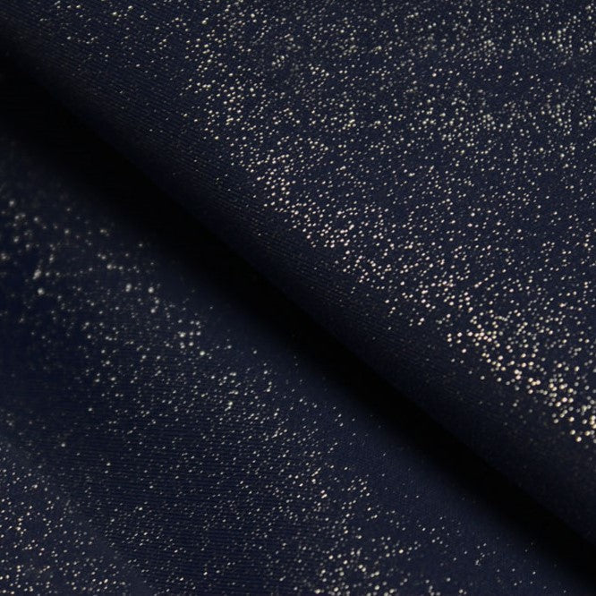 Glitz Sparkle Nylon Spandex Fabric - Black/Silver, 56" Width (1 Yard)