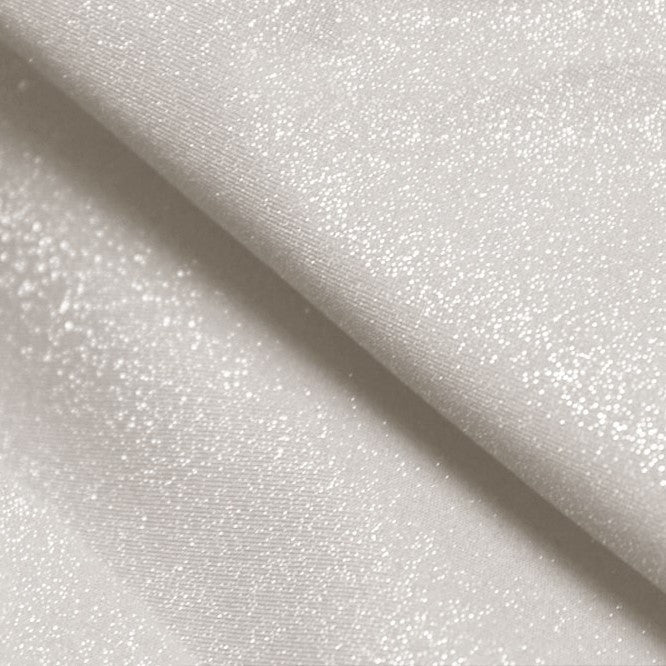 Glitz Sparkle Nylon Spandex Fabric - Black/Silver, 56" Width (1 Yard)