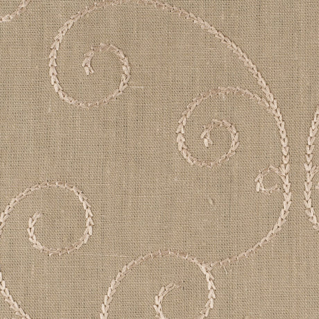 Natural Beige Swirls Embr & Eyelet