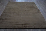 Handloom Viscose Yarn Area Rug - Hand-Made Hand Knotted, Brown, 8' X 10' And 8' 9" X 12' (1 Piece)