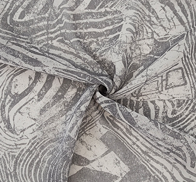 Hi Multi Chiffon 1D1290 Silver Chiffon Fabric - Silver, 58/60" Width (1 Yard)
