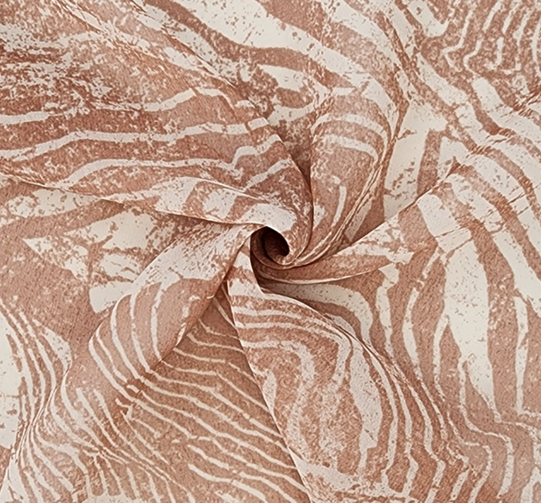 1 Yard Taupe Hi Multi Chiffon Sheer Lightweight Polyester, 58/60" Wide