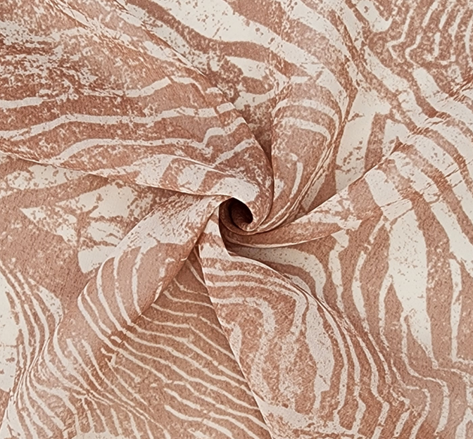 Hi Multi Chiffon 1D1290 Taupe Chiffon Fabric - Taupe, 58/60" Width