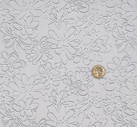 1 Yard Gray Hi Multi Chiffon Lightweight Sheer Polyester with Soft Drape, 58/60" Wide