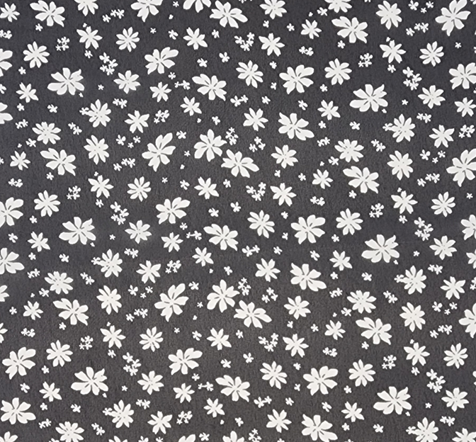 Hi Multi Chiffon 1D1341 Polyester Fabric - Black/Ivory, 58/60" Width