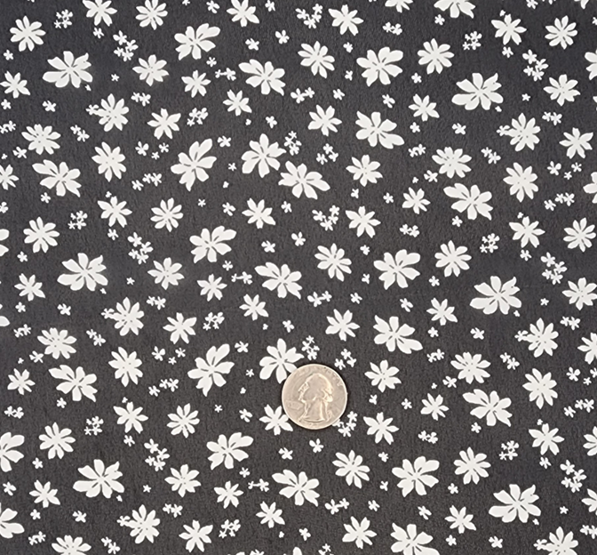 Hi Multi Chiffon 1D1341 Polyester Fabric - Black/Ivory, 58/60" Width