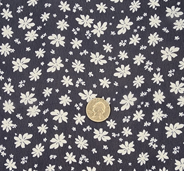 1 Yard Navy or Ivory Hi Multi Chiffon Sheer Lightweight Polyester Fabric, 58/60" Wide
