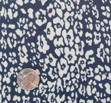 Hi Multi Chiffon 1D1354 100 Percent Polyester Chiffon Fabric - Navy/Ivory, Sheer, 58/60" Width (1 Yard)