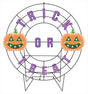 40" Wreath - Trick or Treat with Jack O'Lanterns with 239 Lights