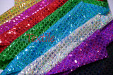 Holographic Shimmer Sequins Fabric - Lightweight Flowy Holographic Sequins, 45" Width (1 Yard)