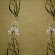 Honora Floral Embroidered Silk Fabric - Brass, Cafe, Fawn, Oyster, Red, Sage, Taupe, 54" Width (1 Yard)