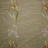 Honora Floral Embroidered Silk Fabric - Brass, Cafe, Fawn, Oyster, Red, Sage, Taupe, 54" Width (1 Yard)