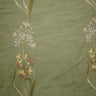 Honora Floral Embroidered Silk Fabric - Brass, Cafe, Fawn, Oyster, Red, Sage, Taupe, 54" Width (1 Yard)