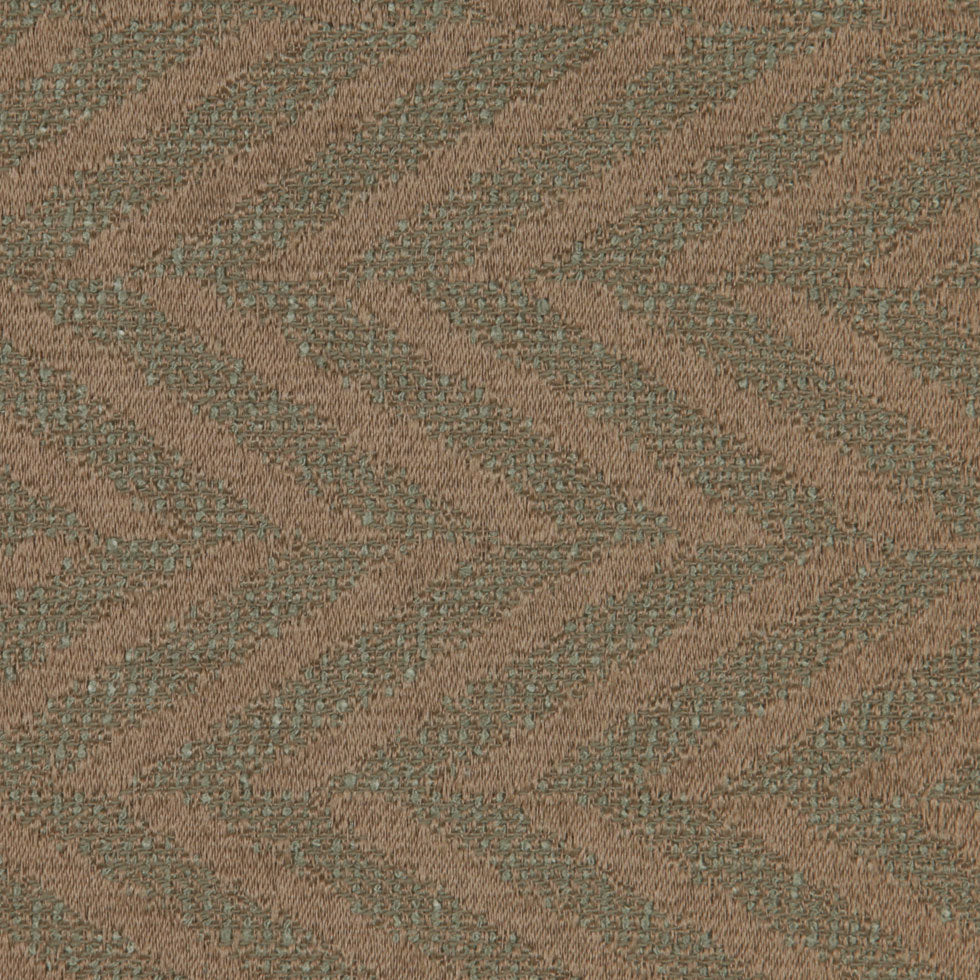 Beige/Mint Zig Zag Woven