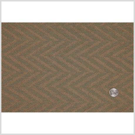 Beige/Mint Zig Zag Woven