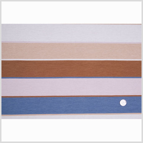 Natural/Beige/Bluestone/Brown Stripes Velvet