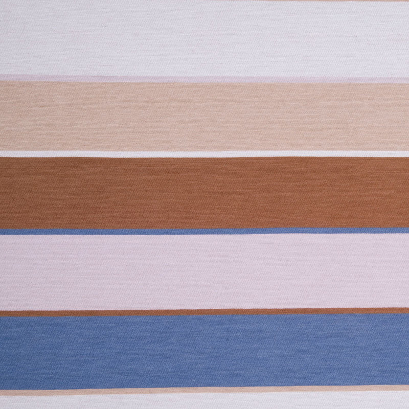 Natural/Beige/Bluestone/Brown Stripes Velvet