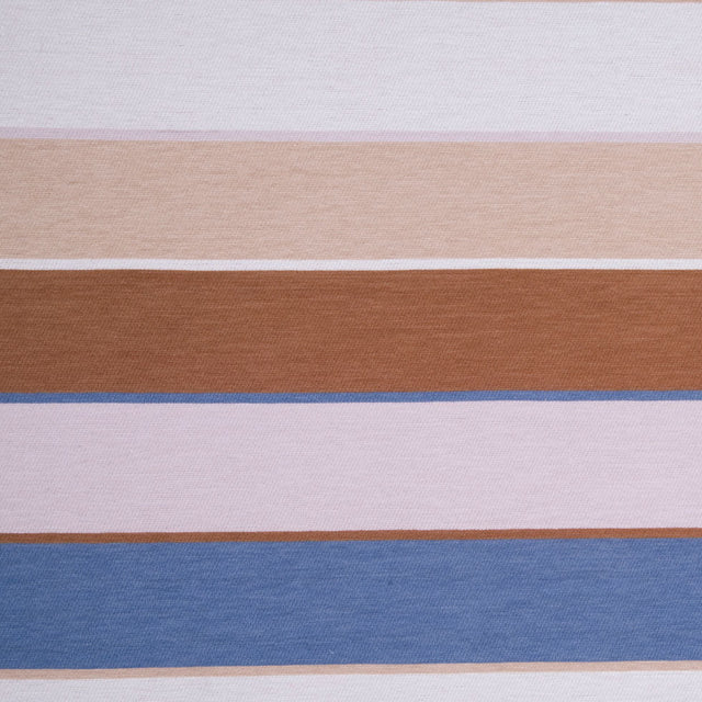Natural/Beige/Bluestone/Brown Stripes Velvet