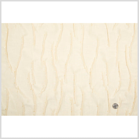 Cream Geometric Woven