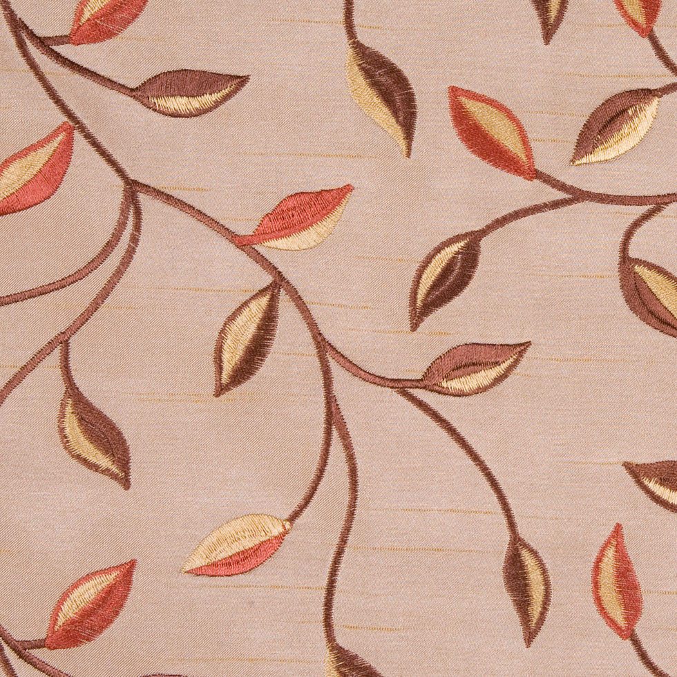 Victorian Gold/Rustique/Cinnamon/Gold Floral Shantung /Dupioni