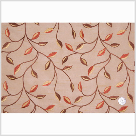 Victorian Gold/Rustique/Cinnamon/Gold Floral Shantung /Dupioni
