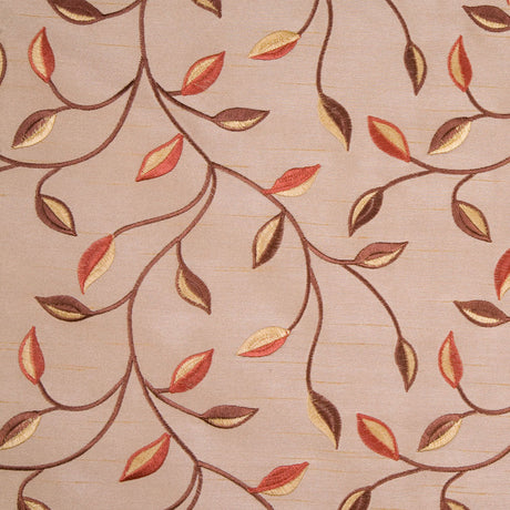 Victorian Gold/Rustique/Cinnamon/Gold Floral Shantung /Dupioni