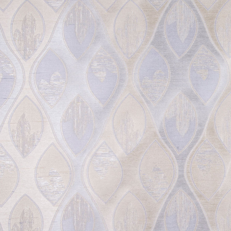 Soft Silver/Ice Blue Geometric Woven