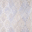 Soft Silver/Ice Blue Geometric Woven