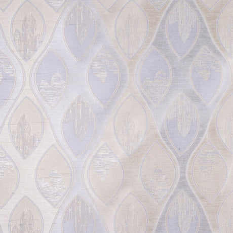 Soft Silver/Ice Blue Geometric Woven