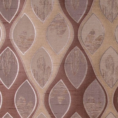 Chocolate/Antique Gold Geometric Woven