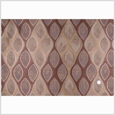 Chocolate/Antique Gold Geometric Woven