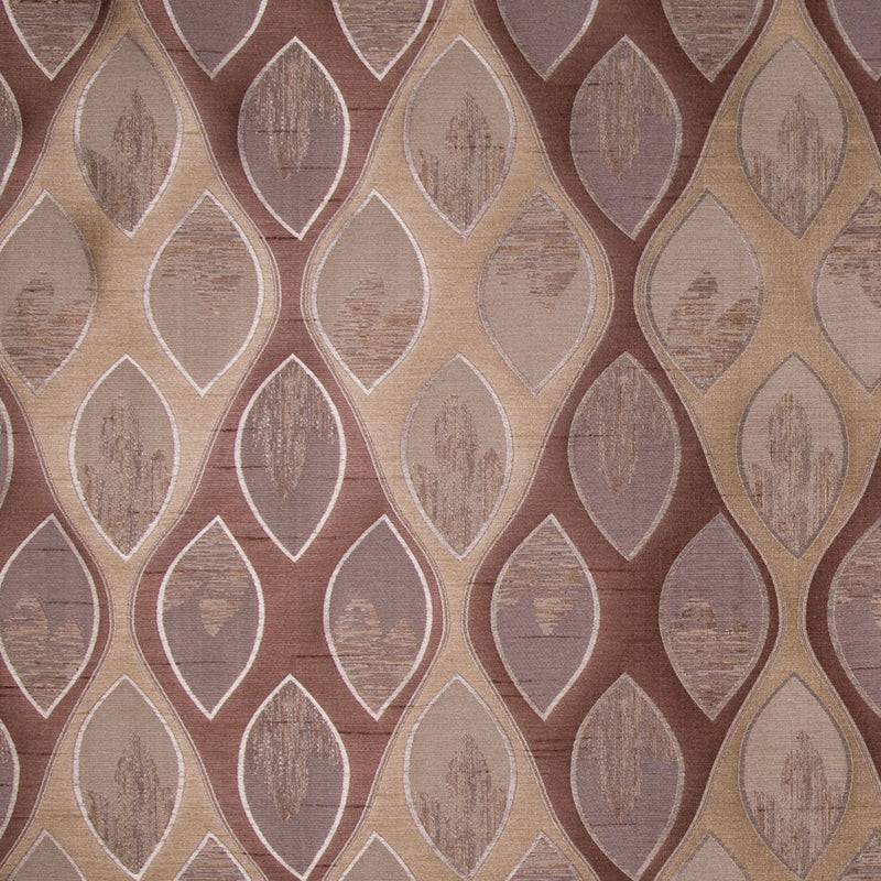 Chocolate/Antique Gold Geometric Woven