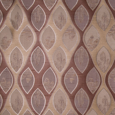 Chocolate/Antique Gold Geometric Woven