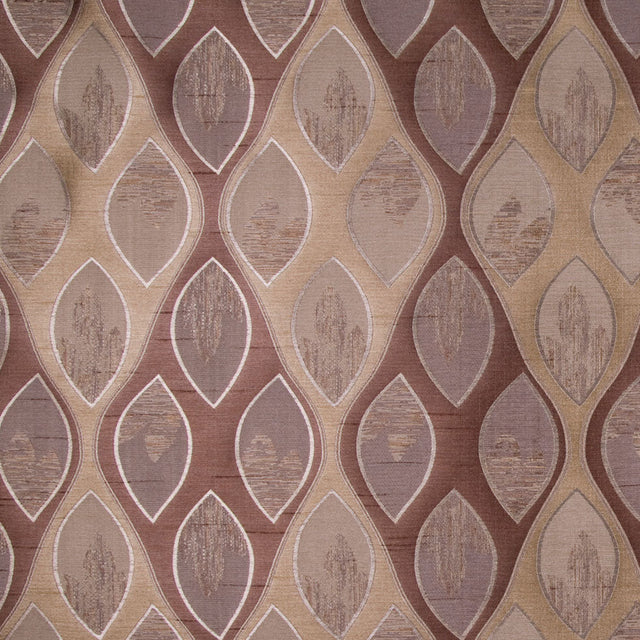 Chocolate/Antique Gold Geometric Woven