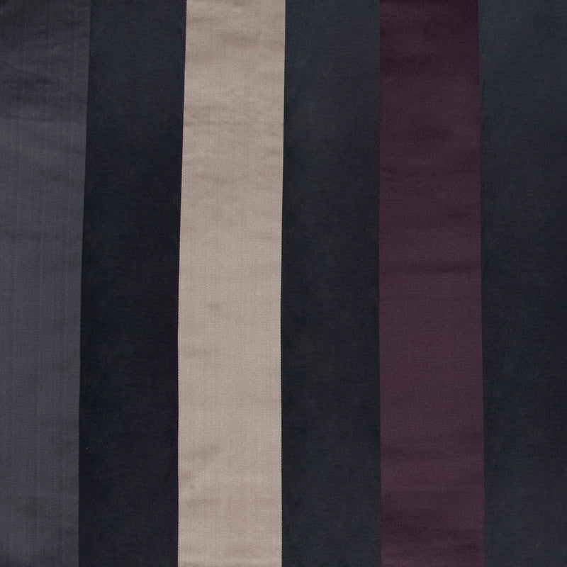 Black/Deep Plum/Dirty Beige Stripes Woven
