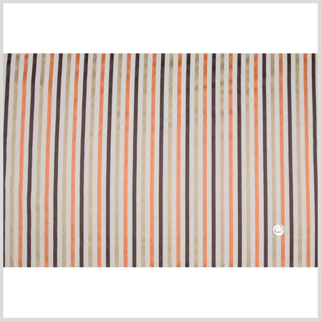 Cappuccino/Terracotta/Chocolate Stripes Woven