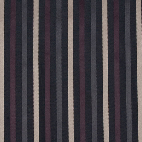 Black/Deep Plum/Dirty Beige Stripes Woven
