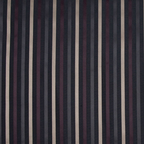 Black/Deep Plum/Dirty Beige Stripes Woven