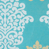 Aqua Damask Brocade