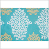 Aqua Damask Brocade