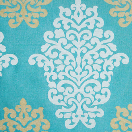 Aqua Damask Brocade