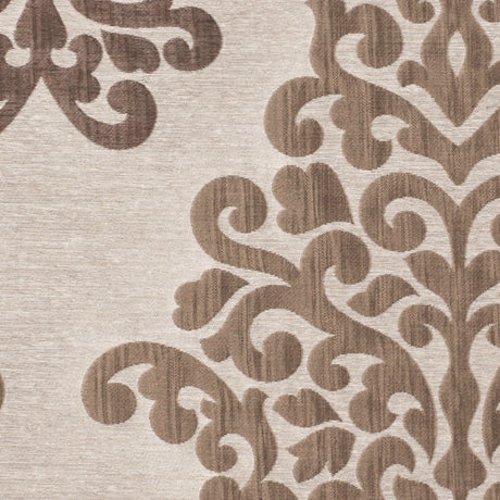 Cream/Chocolate Damask Brocade