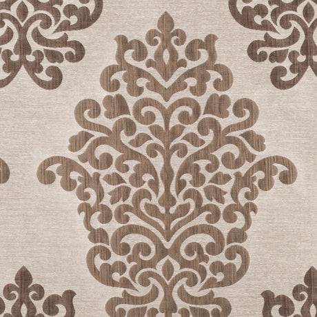 Cream/Chocolate Damask Brocade
