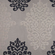 Ivory/Dirty Beige/Charcoal Damask Brocade