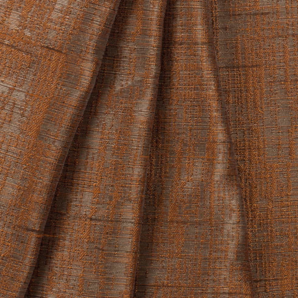 Cashmere/Terracotta Polyester Brocade